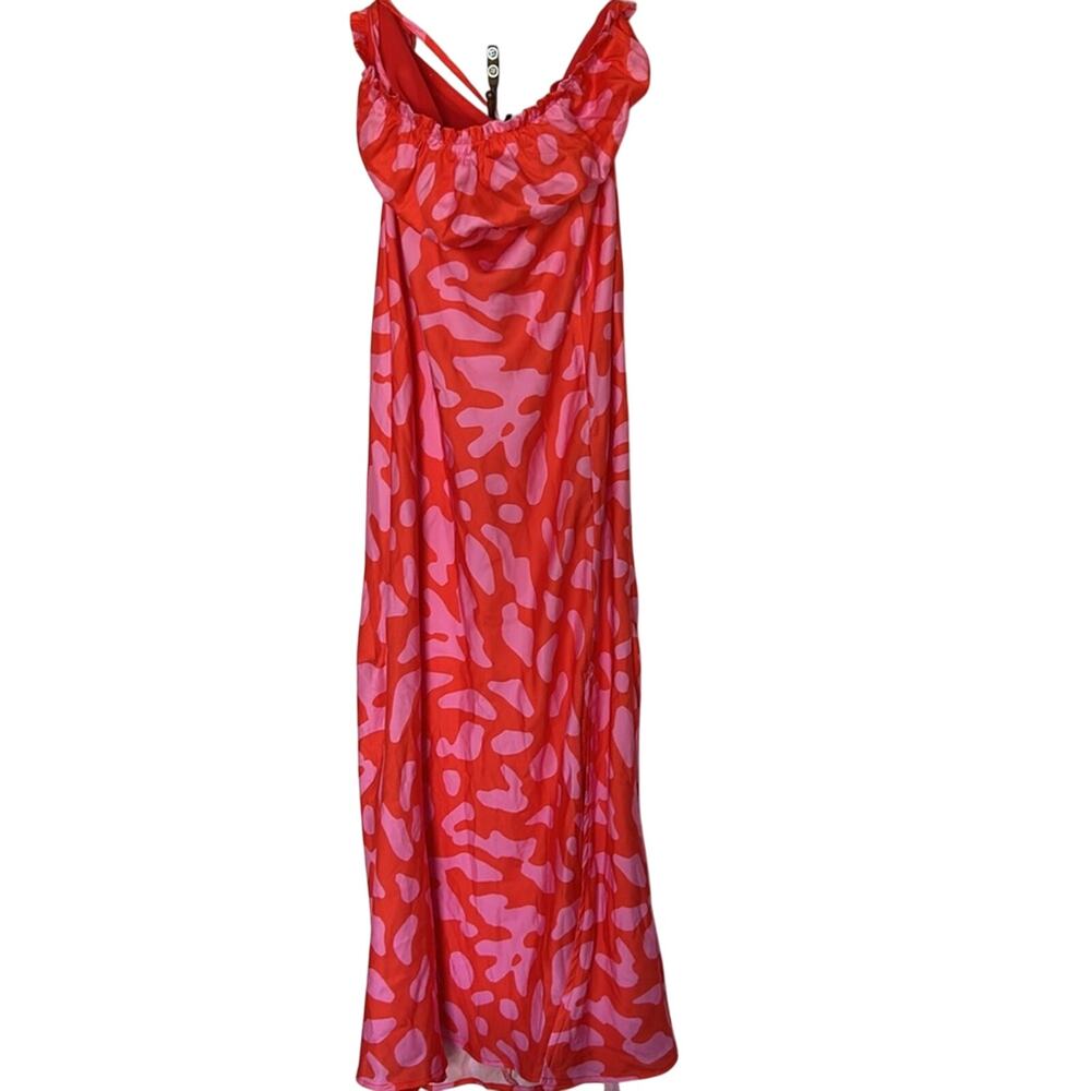 Lost + Wander Sweet Envie Midi Slip Dress Size XS Satin Ruffled NWT SEXY - Picture 2 of 6